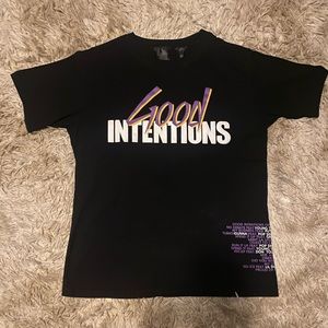 Vlone X Nav Shirt Mens Small Black Purple Good Intentions Doves Hip Hop Rap Tee